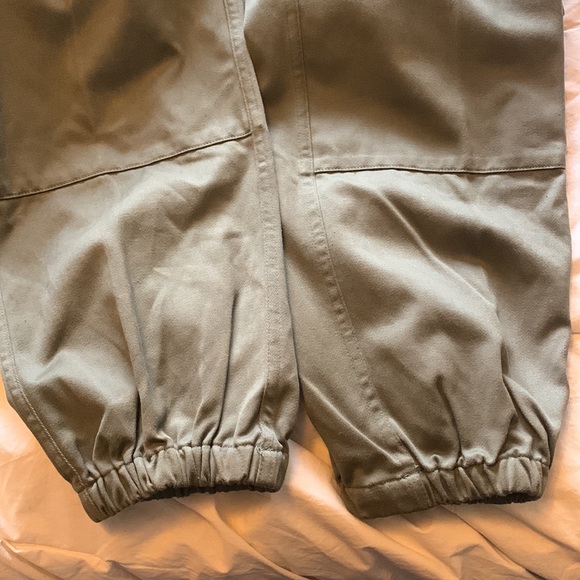 vintage army cropped jogger fatigue cargo pants bleach distressing - Picture 10 of 15